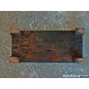 Zafimaniry Sitzbank lang aus Palisanderholz 50 cm. MF69 ca. 1940