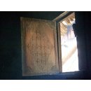 Zafimaniry Sitzbank lang aus Palisanderholz 50 cm. MF69 ca. 1940