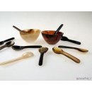 Salzl&ouml;ffel. Mini 4 oder 6 cm  1 St&uuml;ck Code X L&auml;nge 4 cm Laffe 1 cm (Fotos runde Schale)