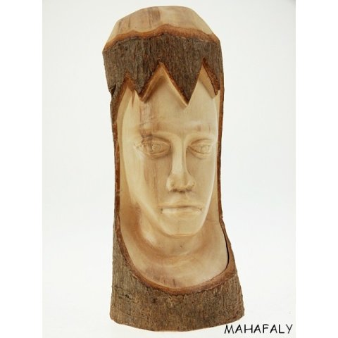 Skulptur Portr&auml;t im Baum ca. 16 cm = Code G