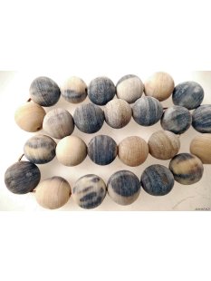 Hornperlen D: 15 mm 33 St. im 50 cm Strang = Code I dunkel+ hochpoliert