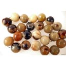 Hornperlen D: 15 mm 33 St. im 50 cm Strang = Code I dunkel+ hochpoliert