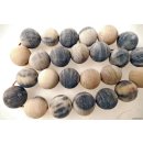 Hornperlen D: 15 mm 33 St. im 50 cm Strang = Code I dunkel + matt geschliffen