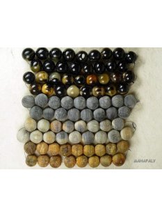 Hornperlen D: 30 mm 17 St. grau + matt geschliffen