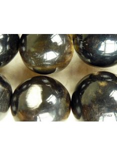 Hornperlen D: 30 mm 17 St. grau + matt geschliffen