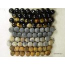 dunkel + matt geschliffen