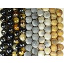 Hornperlen D: 30 mm 17 St. grau + matt geschliffen