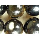 Hornperlen D: 30 mm 17 St. grau + matt geschliffen