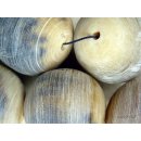 Hornperlen D: 30 mm 17 St. grau + matt geschliffen