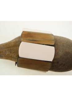 Horn Armband Hosijas braun/wei&szlig; 50 mm = Code E