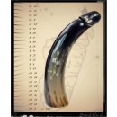 Horn Phallusskulptur und Dildo. 21 bis 24 cm = Code E gl&auml;nzend poliert