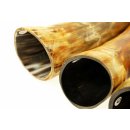 Horn Phallusskulptur und Dildo 24 bis 27 cm = Code F seidenmatt natur