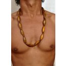 Hornkette Hantasoa braun gecremt 75 cm - 50% reduziert