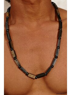 Hornkette Hiaja 70 cm schwarz gecremt - 50% reduziert