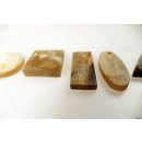 Hornplatten matt poliert 25 mm rund