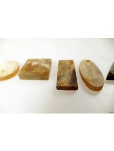 Hornplatten matt poliert 25 mm quadratisch