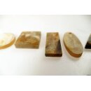 Hornplatten matt poliert 25 mm rechteckig