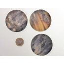 Hornplatten 60 mm rund matt poliert