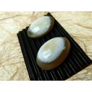 Ohrstecker. oval gew&ouml;lbt 15 mm = Code E dunkel