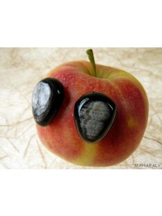 Ohrstecker. tropfenf&ouml;rmig gew&ouml;lbt 15 mm = Code E hell