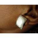 Ohrclips. gew&ouml;lbt 15 mm = Code E dunkel rund