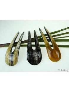 Horn Haarnadel. doppelte Zinken 10 cm = Code A