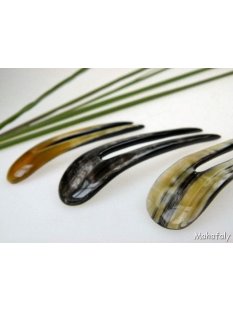 Horn Haarnadel. doppelte Zinken 10 cm = Code A