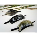 Horn Haarspange poliert mit Nadel = Code D