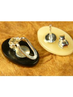 Horn Ohrclip. rechteck 15 mm = Code E