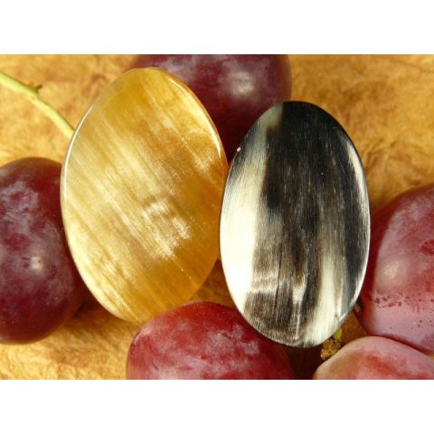 Horn Ohrclip. oval 15  mm = Code E