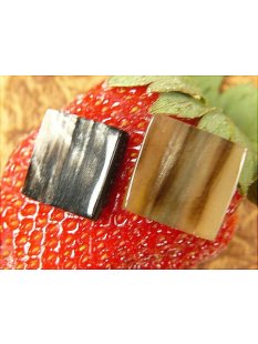 Horn Ohrclip. quadrat 15  mm = Code E