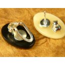 Horn Ohrclip. quadrat 15  mm = Code E