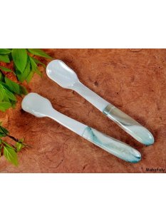 1x Eisl&ouml;ffel eckig Agenor 13 cm Perlmutt +...