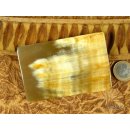 Horn Broschen. 8 cm = Code E dunkel rund