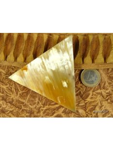 Horn Broschen. 8 cm = Code E dunkel oval