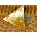 Horn Broschen. 8 cm = Code E dunkel oval