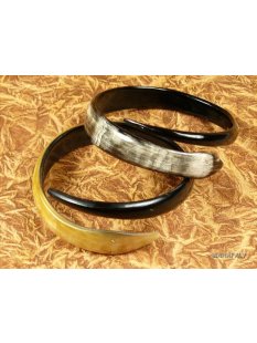 Horn Armreifen. Schlange 10 bis 15  mm = Code B 63 - 70 mm