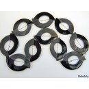 Hornscheibe Form Brille geschliffen und poliert 75x55 mm