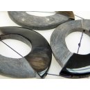 Hornscheibe Form Brille geschliffen und poliert 75x55 mm