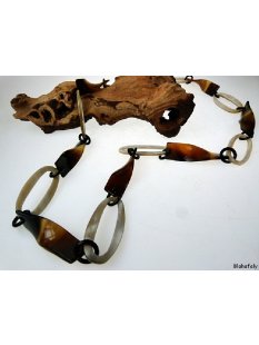 Horn Gliederkette Garmikarata 95 cm echt Horn Schmuck Hornkette horn necklace
