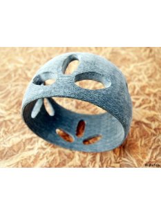 Horn Armreifen Horasta grau geschlossen 40 mm = Code G