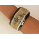 Horn Armreifen Horingo antik braun geschlossen 40 mm = Code C