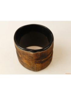 Horn Armreifen Horingo antik braun geschlossen 60 mm= Code D