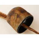 Horn Armreifen Horingo antik braun geschlossen 60 mm= Code D
