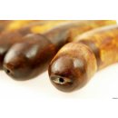 Horn Phallusskulptur und Dildo mit G&uuml;rtelschlitz. 15 bis 17 cm = Code C seidenmatt natur