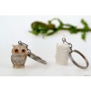 Schl&uuml;sselanh&auml;nger Eule helles Horn =  Code A
