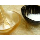 Horn Schale Mini 4 cm rund mit L&ouml;ffel  Code A