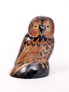 Hornfigur Schleiereule = Code E 9 cm