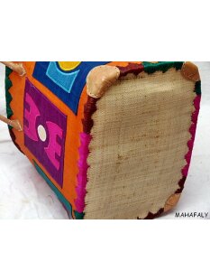 Raffia Bast Raphia Korb Ethno Breite 50 cm = Code orange