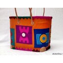 Raffia Bast Raphia Korb Ethno Breite 50 cm = Code orange